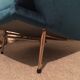 Paire de fauteuils de Guy Besnard en velours bleu