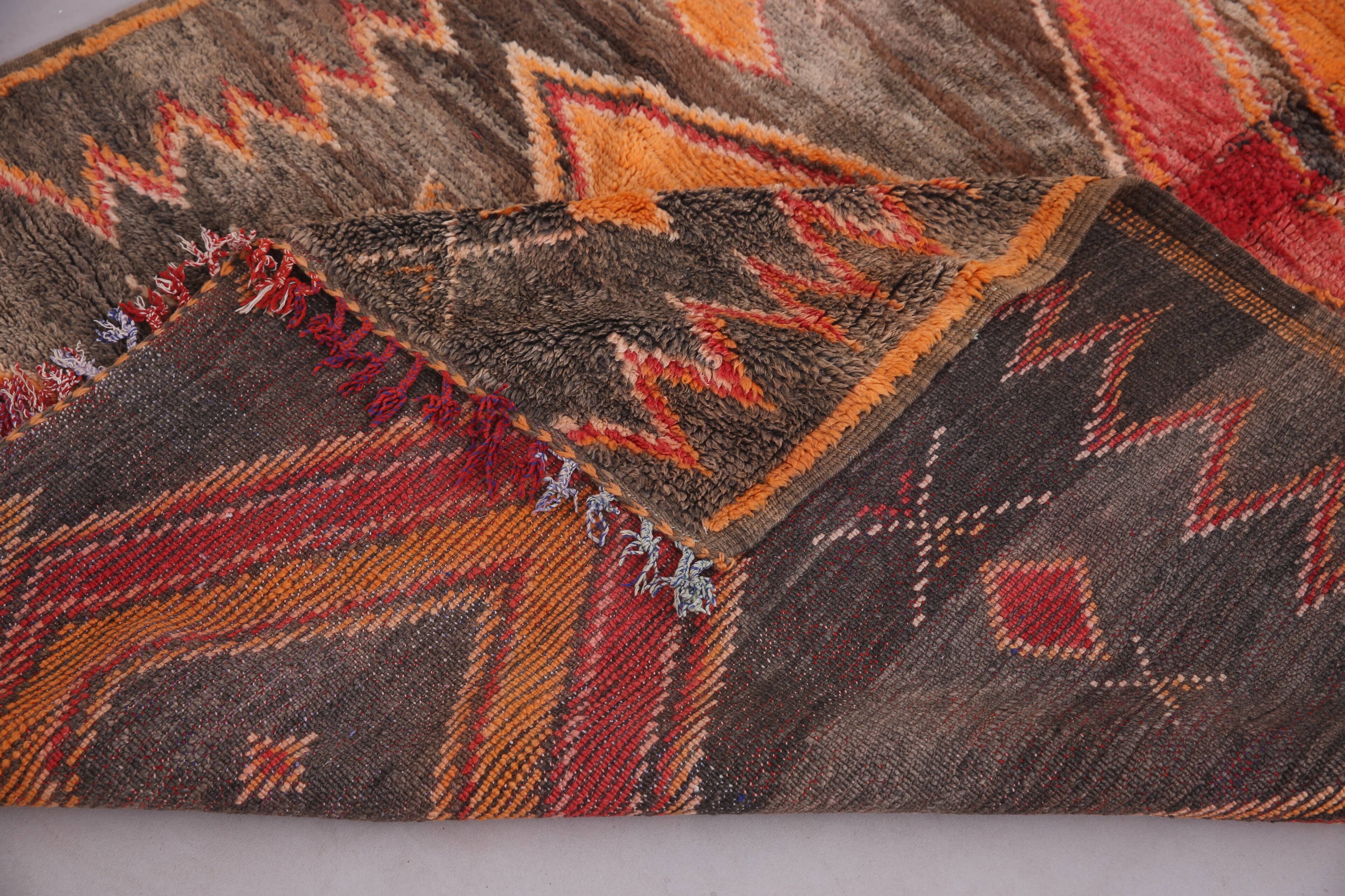 Vintage Moroccan Rug 159 x 238 cm - Bohemian Berber Rug - Antique Wool Rug