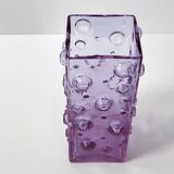 Vintage bubble glass vase 1970