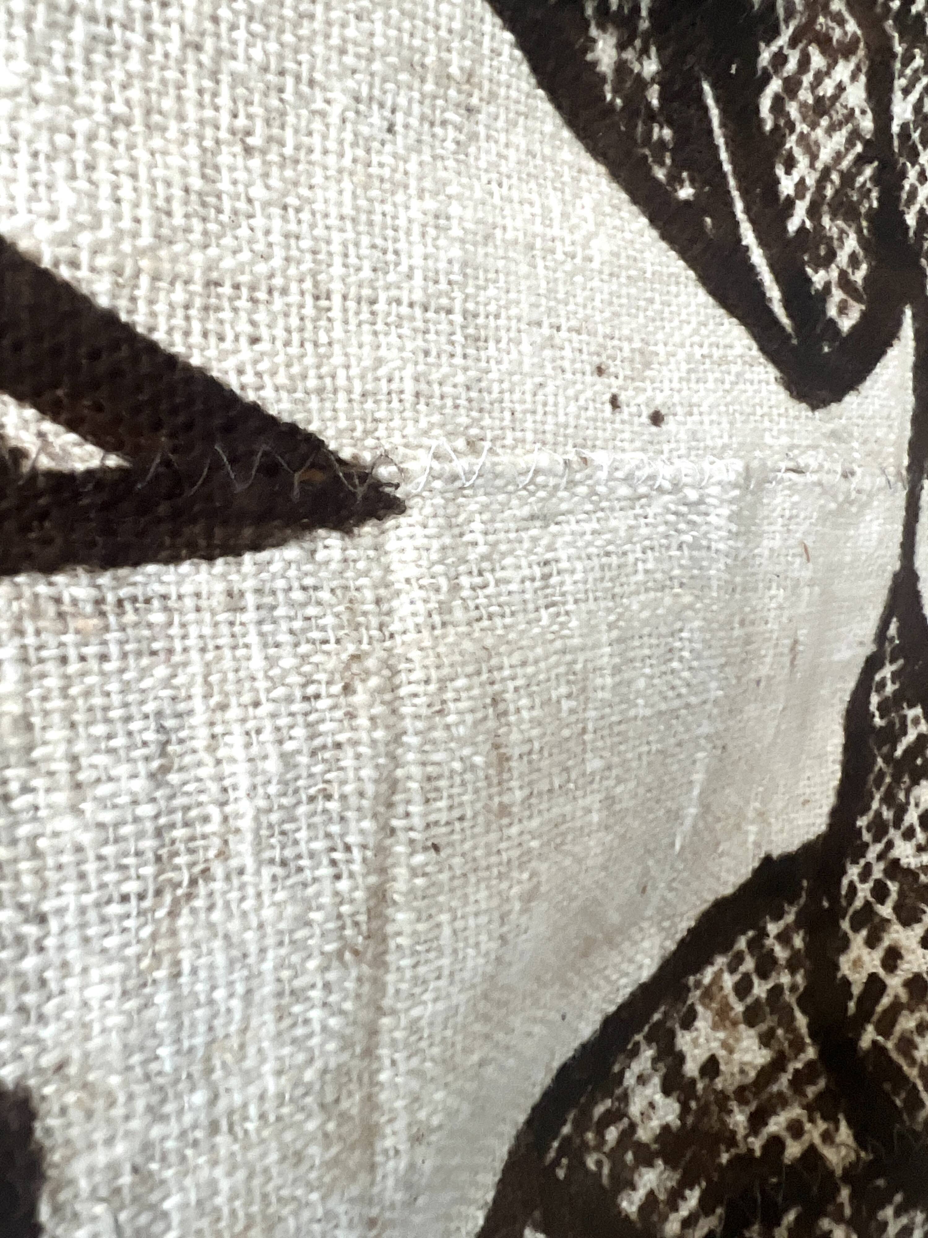 Grande tapisserie vintage de Korhogo — Sénoufo, Côte d'Ivoire