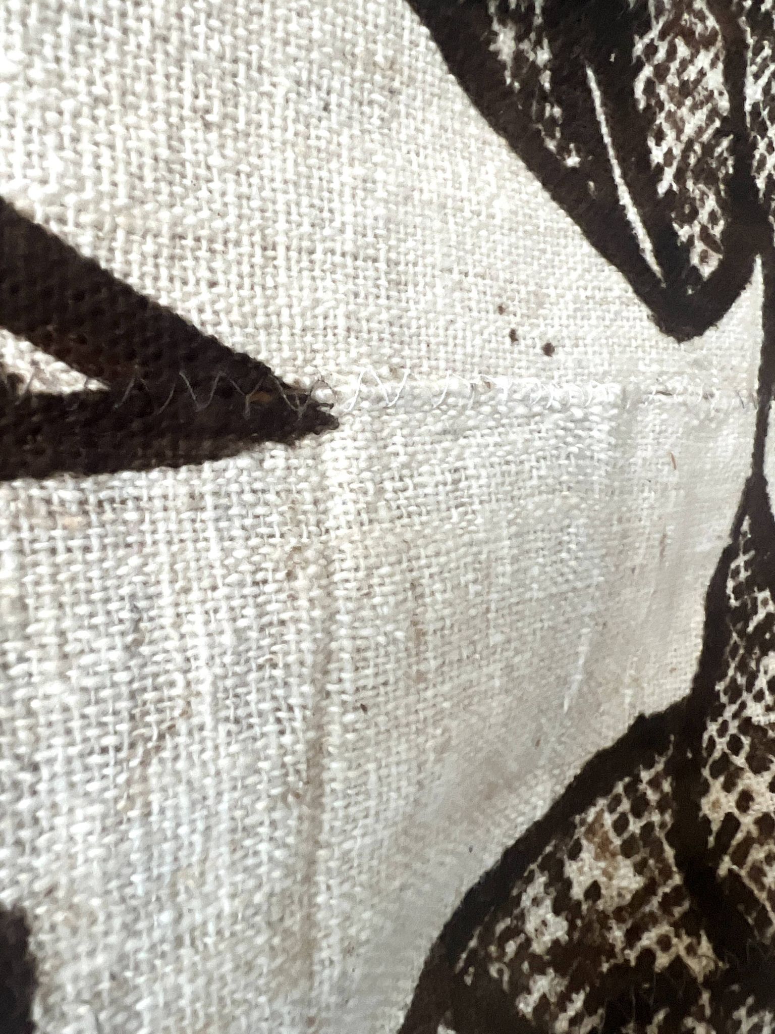 Grande tapisserie vintage de Korhogo — Sénoufo, Côte d'Ivoire