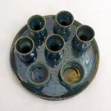 Glazed stoneware egg set