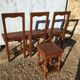 3 chaises lorraine + banc
