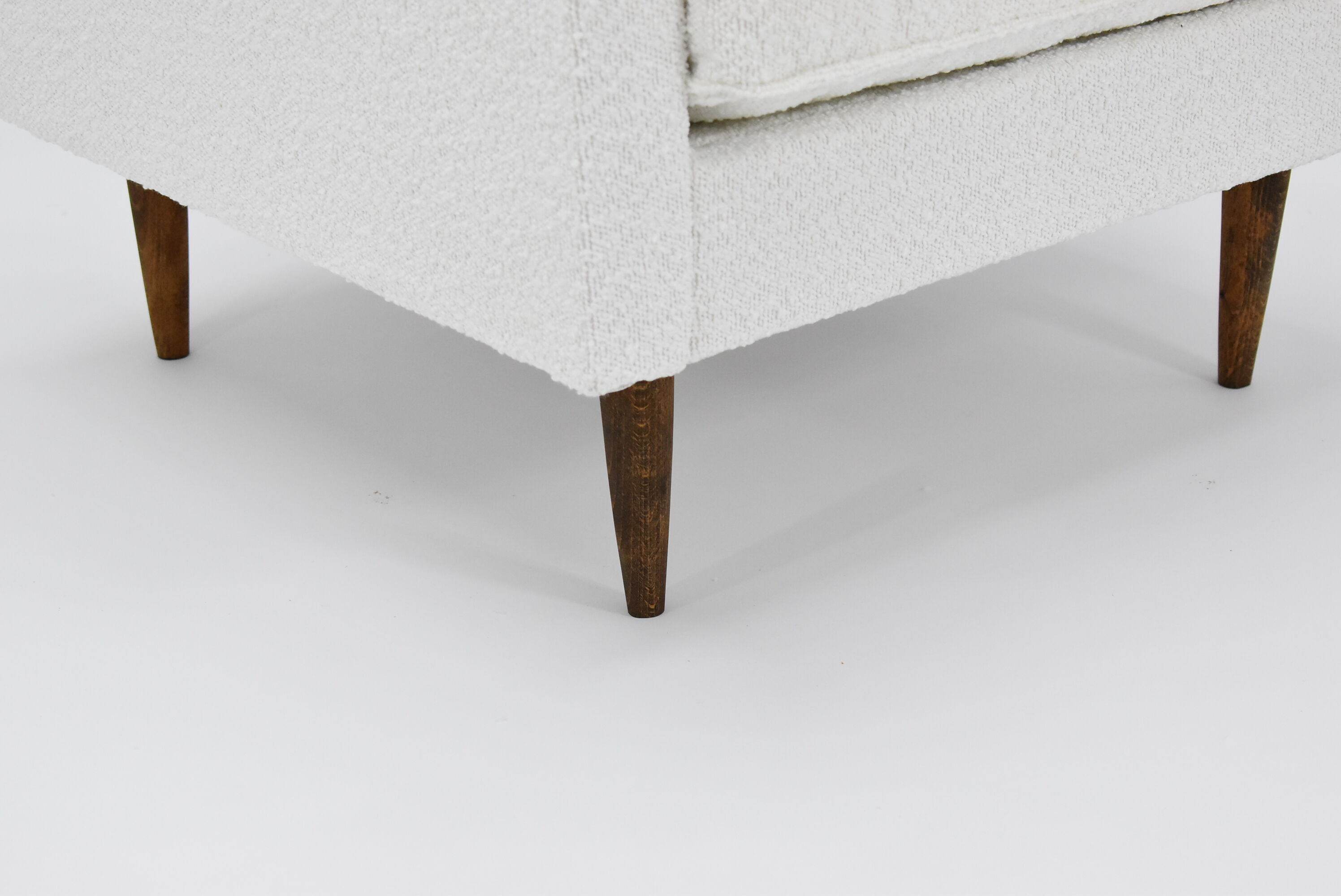 Original 70's armchair ZWP-08, fully restored, Bouclé, white