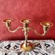 Candle holder chandelier gold 3 lights mayell ep on zinc england
