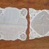 Lot 2 petits napperons faits mains