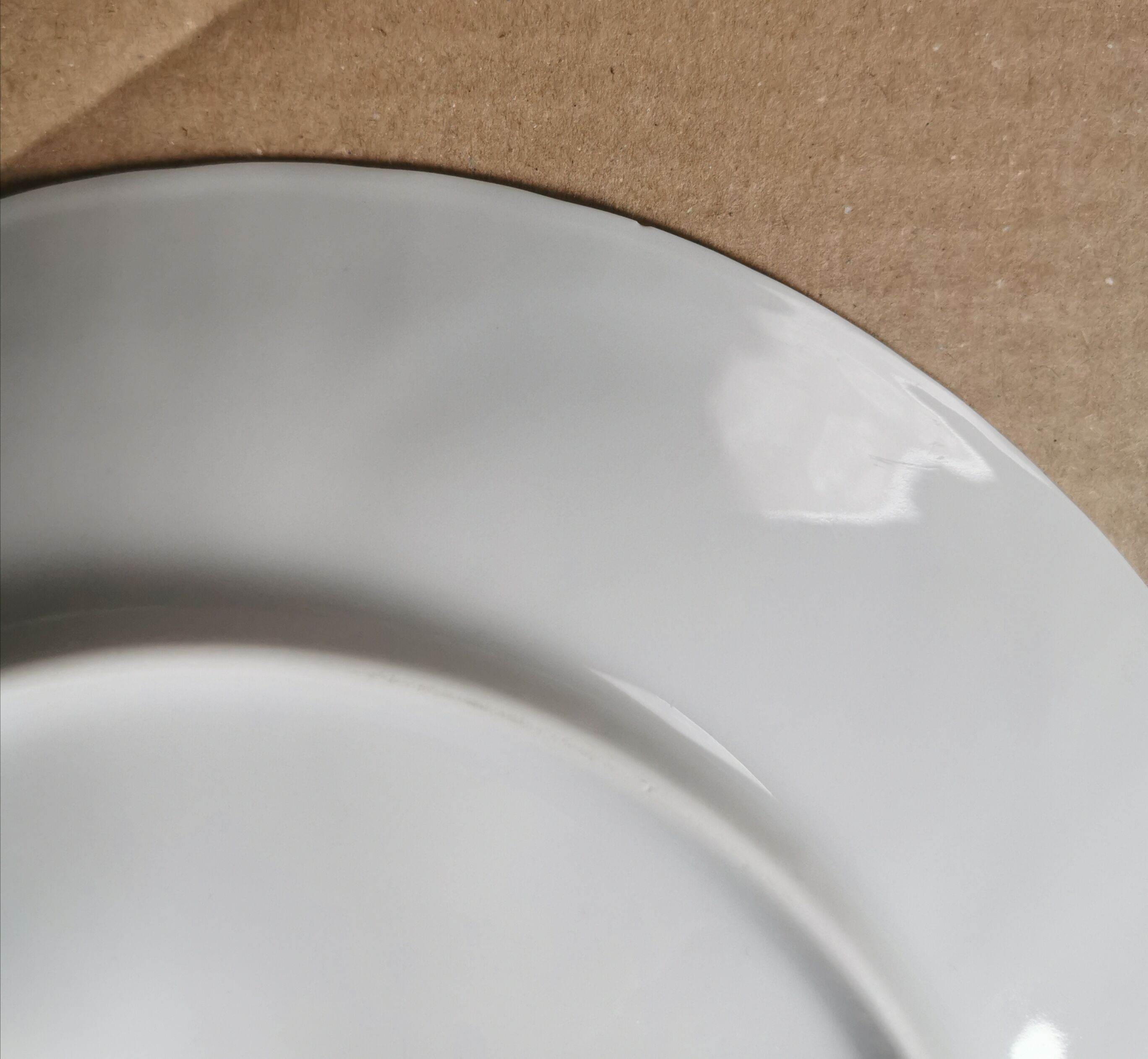 Ensemble de 6 assiettes Pillivuyt porcelaine blanche