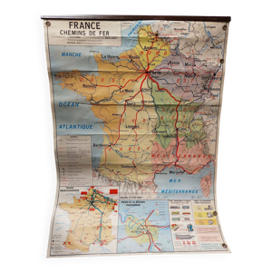 Carte scolaire vintage