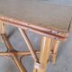 Rattan coffee table, vintage 60s