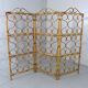 Ratan roomdivider folding screen Italy 1960’s