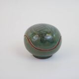 Small enamelled ceramic box empty pocket