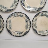 5 flat plates Terre de fer