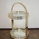 Art Deco mobile drinks trolley on wheels, 1970s