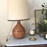 Vintage leather lamp 40 cm