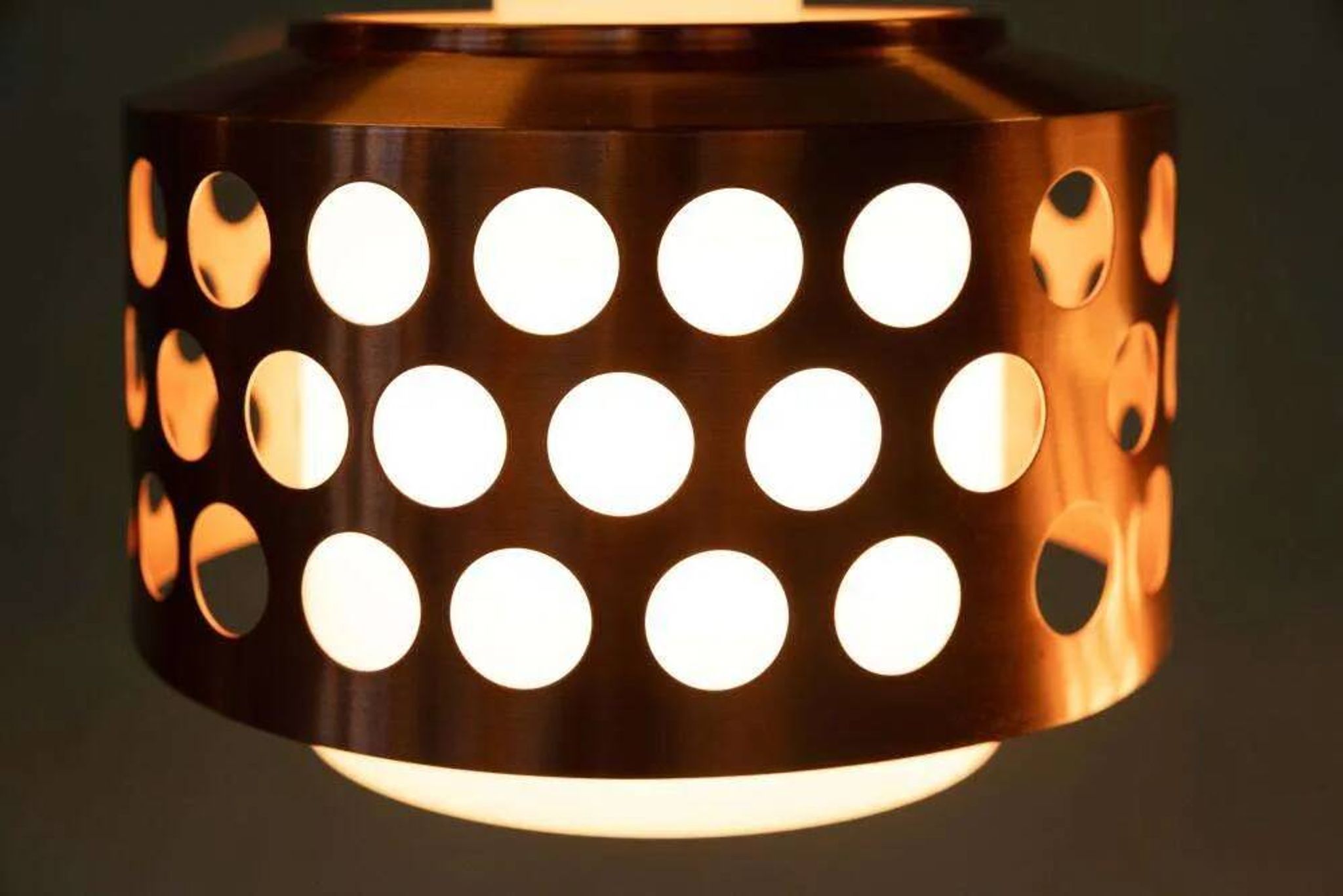 Suspension d'époque spatiale années 60/70, suspension lumineuse suédoise