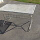 Table de jardin des années 30 en métal