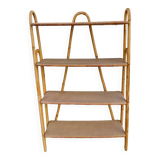 Rattan shelf on legs