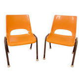 Paire de chaises pour enfant vintage