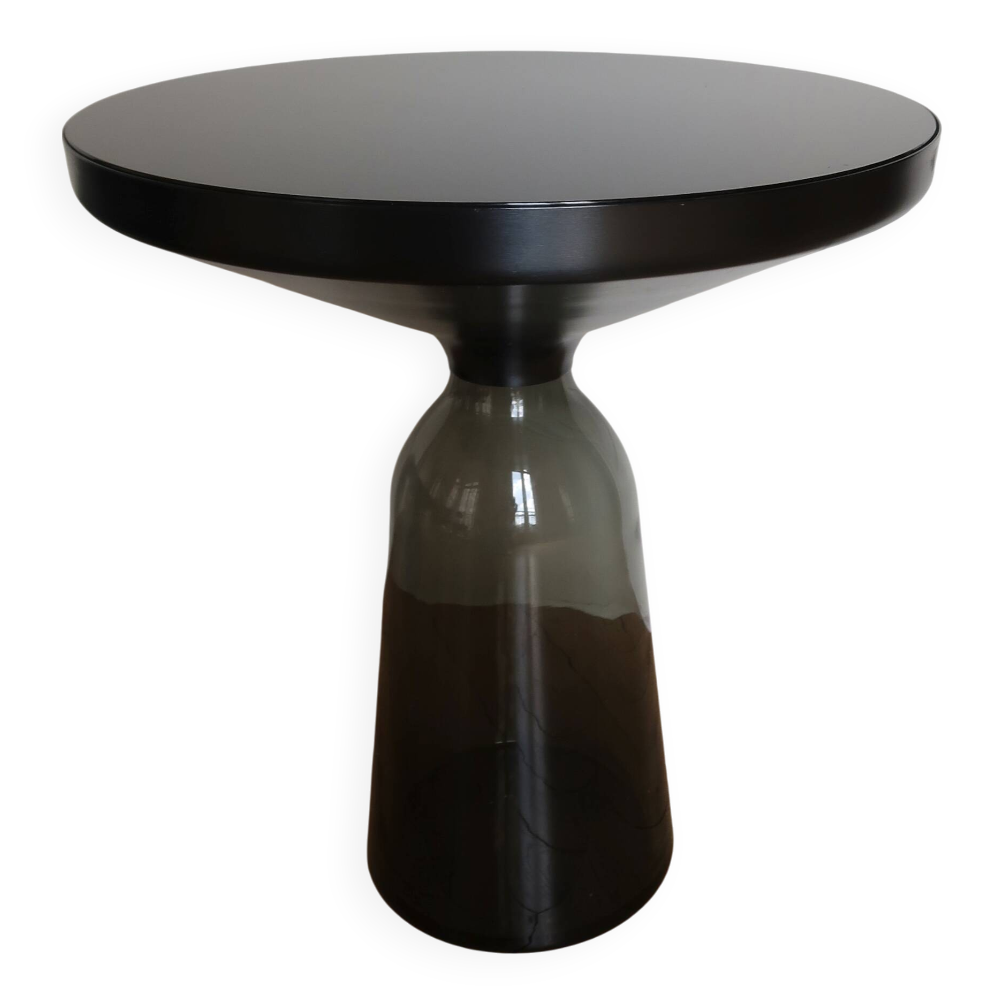 ClassiCon Bell Coffee Table – Smoked Glass / Black Top