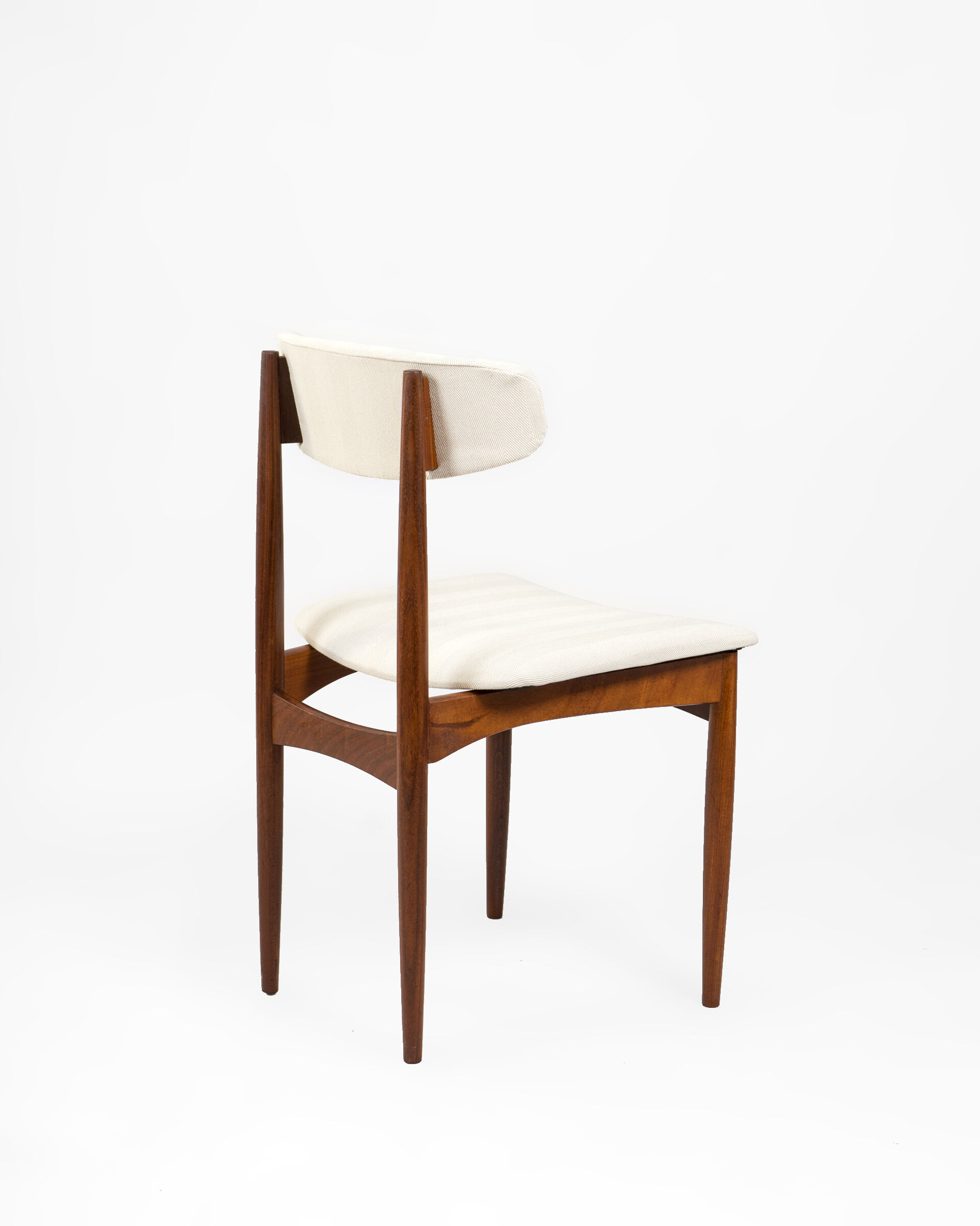 Set of 2 Danish chairs in afrormosia, Denmark, 1960s