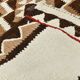 Tapis kilim vintage marron & beige