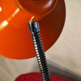 desk lamp 1960 to 70 orange slight signs of wear 42x26 good condition