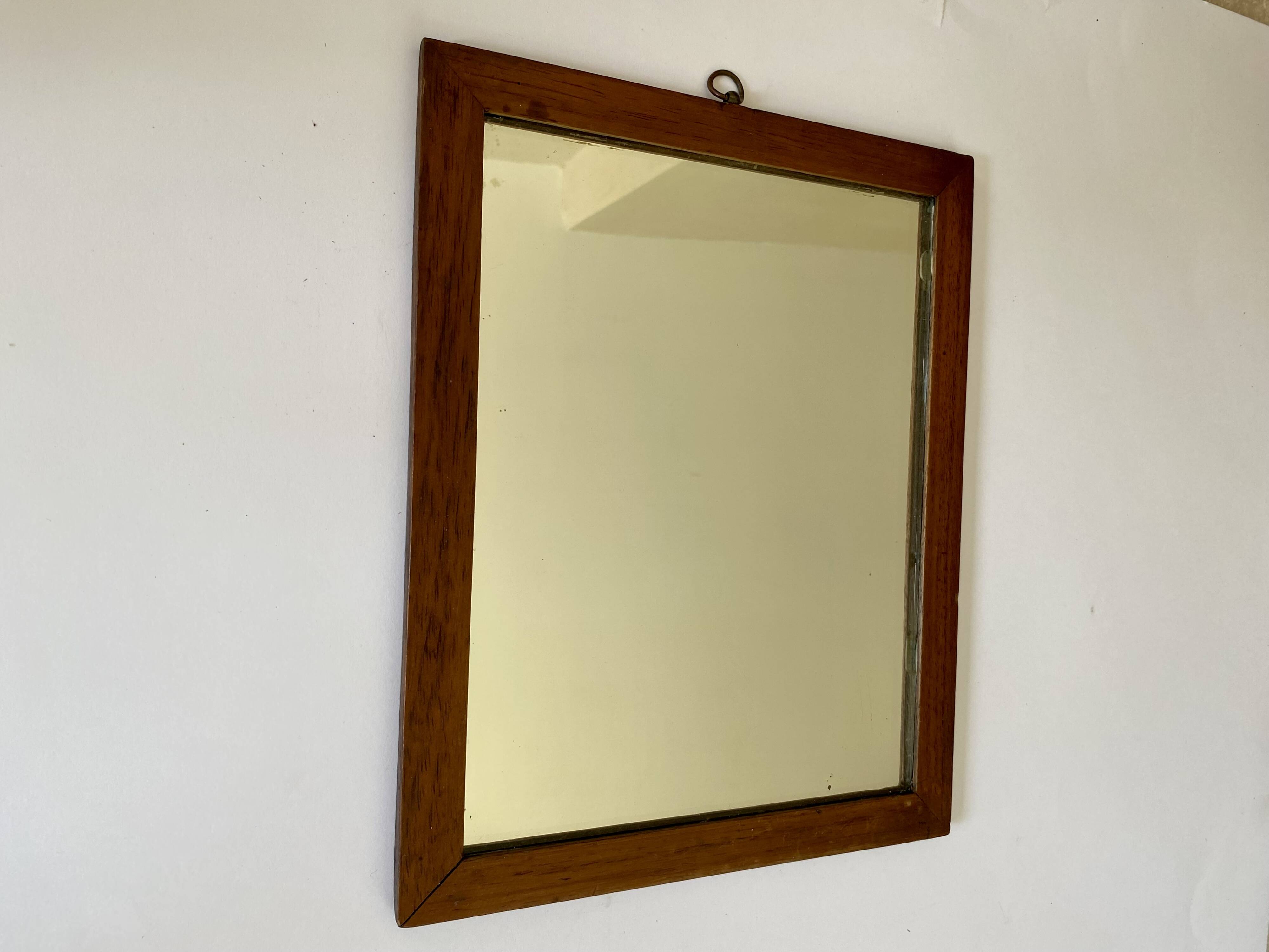 Miroir bois style Amish, 25x30 cm