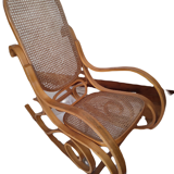 Rocking chair en rotin