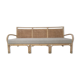 3-seater rattan and canning sofa