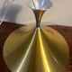 Gold-tone metal pendant light, 1960s