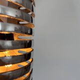 Pair of vintage wall lights, chrome metal, France 1970