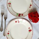 Flat plates in earthenware