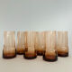 Set de 6 verres ambrés