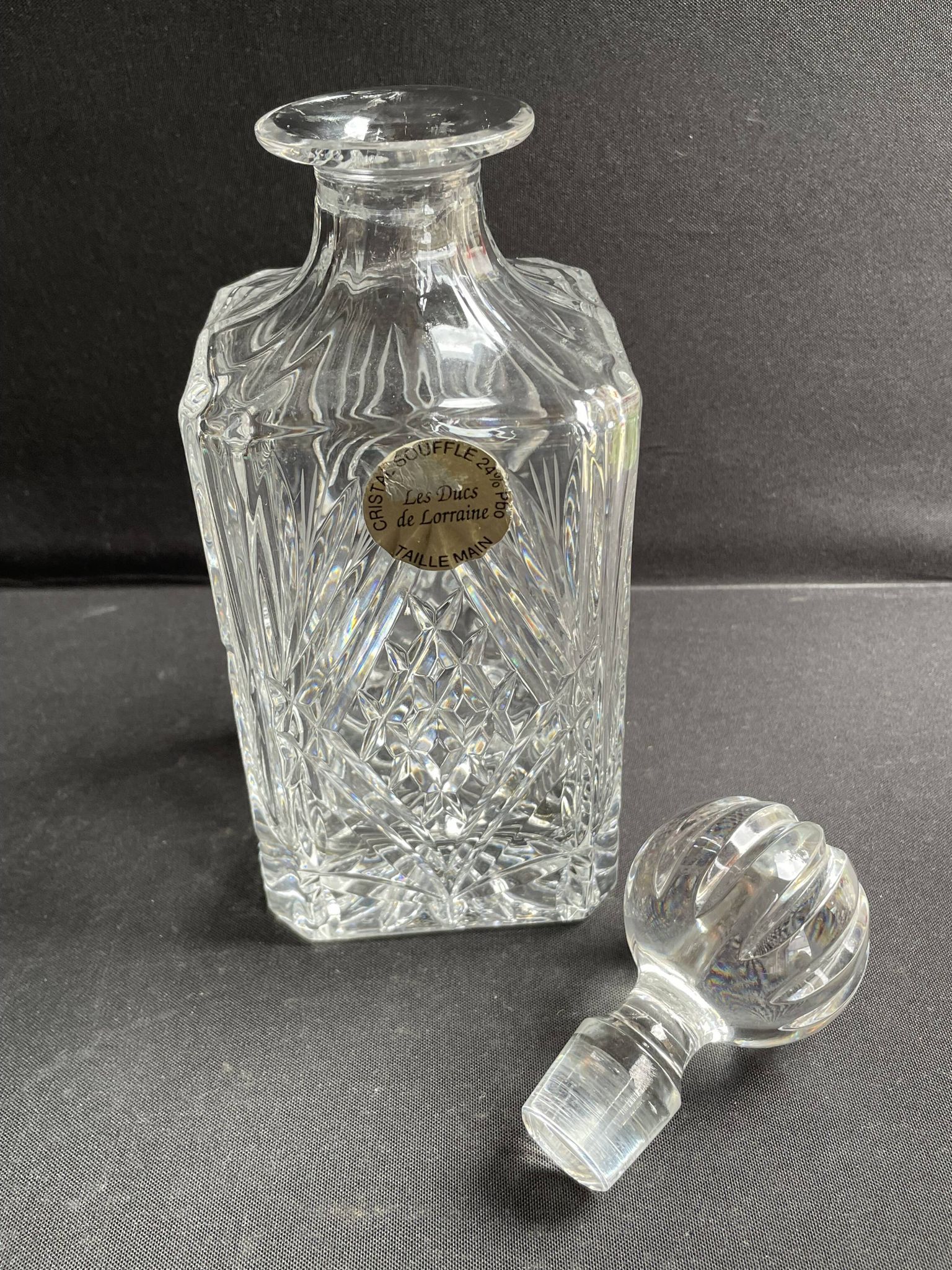 Cut crystal whisky carafe – Les Ducs de Lorraine