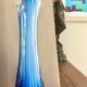 Vase soliflore bleu vintage