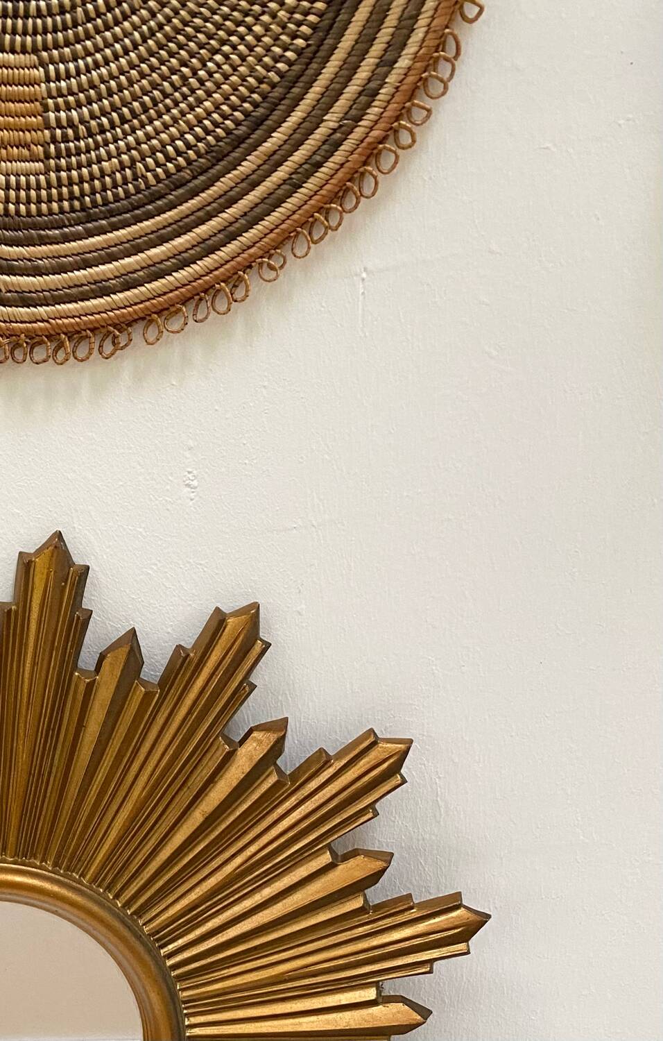 Large sun mirror from the 50s/60s