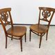 Set of Thonet bentwood dining chairs, in the Vienna Secession style, period.
