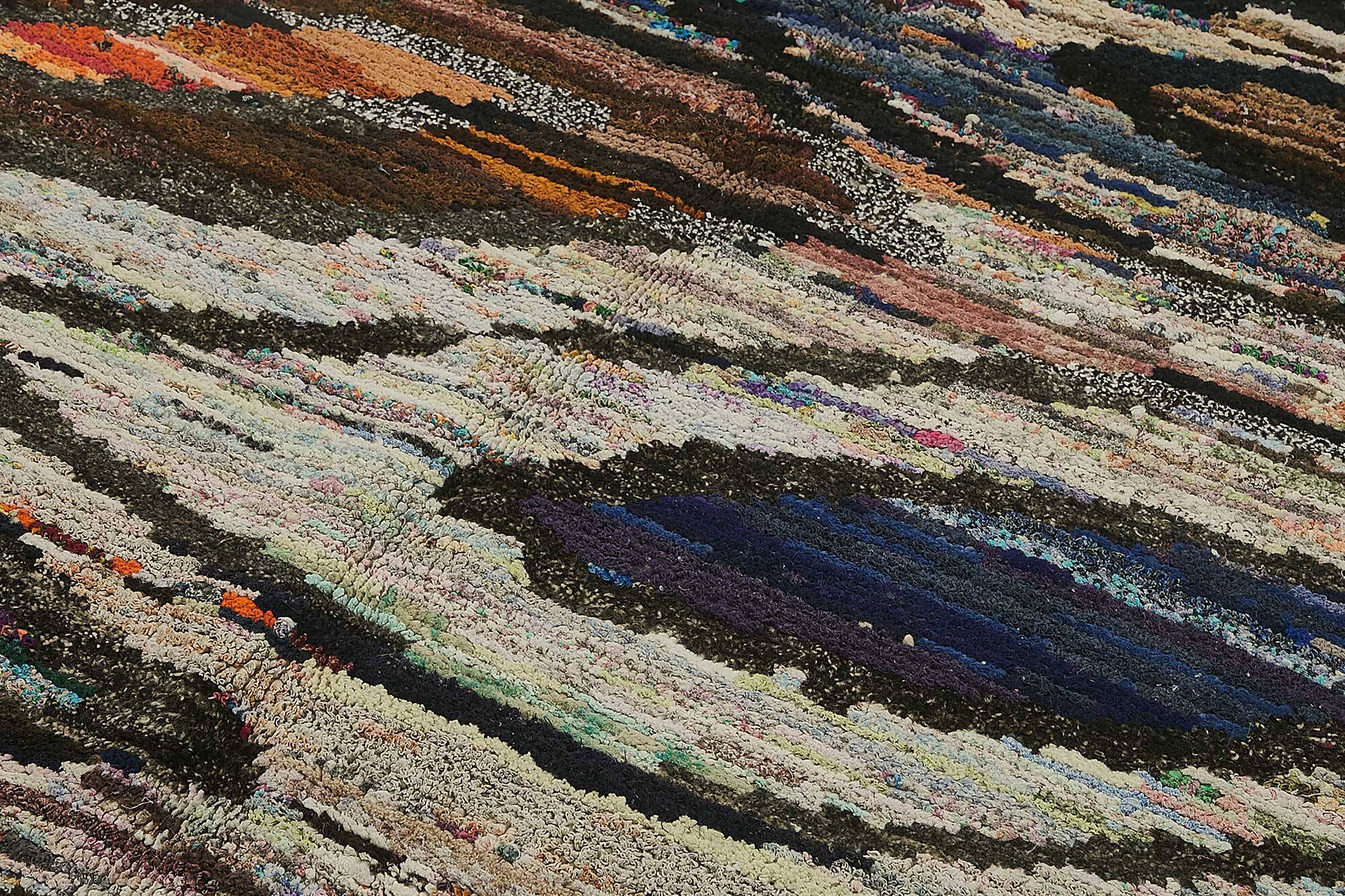 Handwoven Turkish Recycled Boho Rug 172 cm x 256 cm