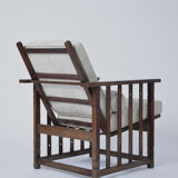 Oak modernist armchair, 1910s.