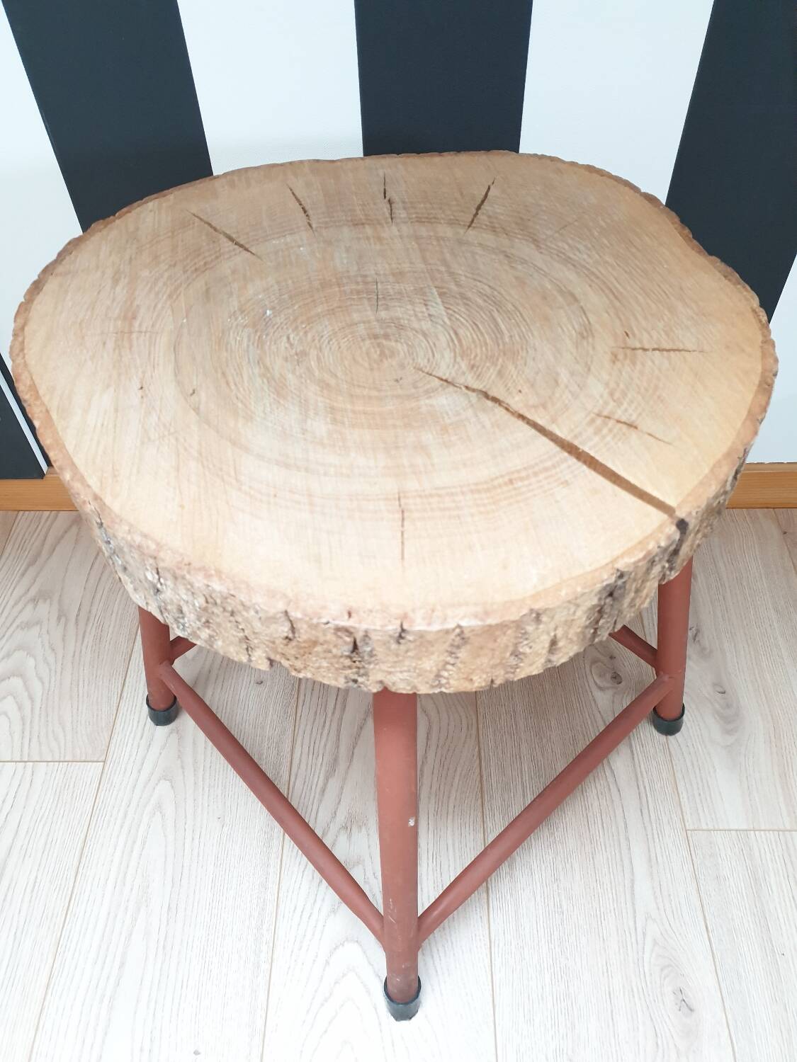 Vintage Stool Side Table