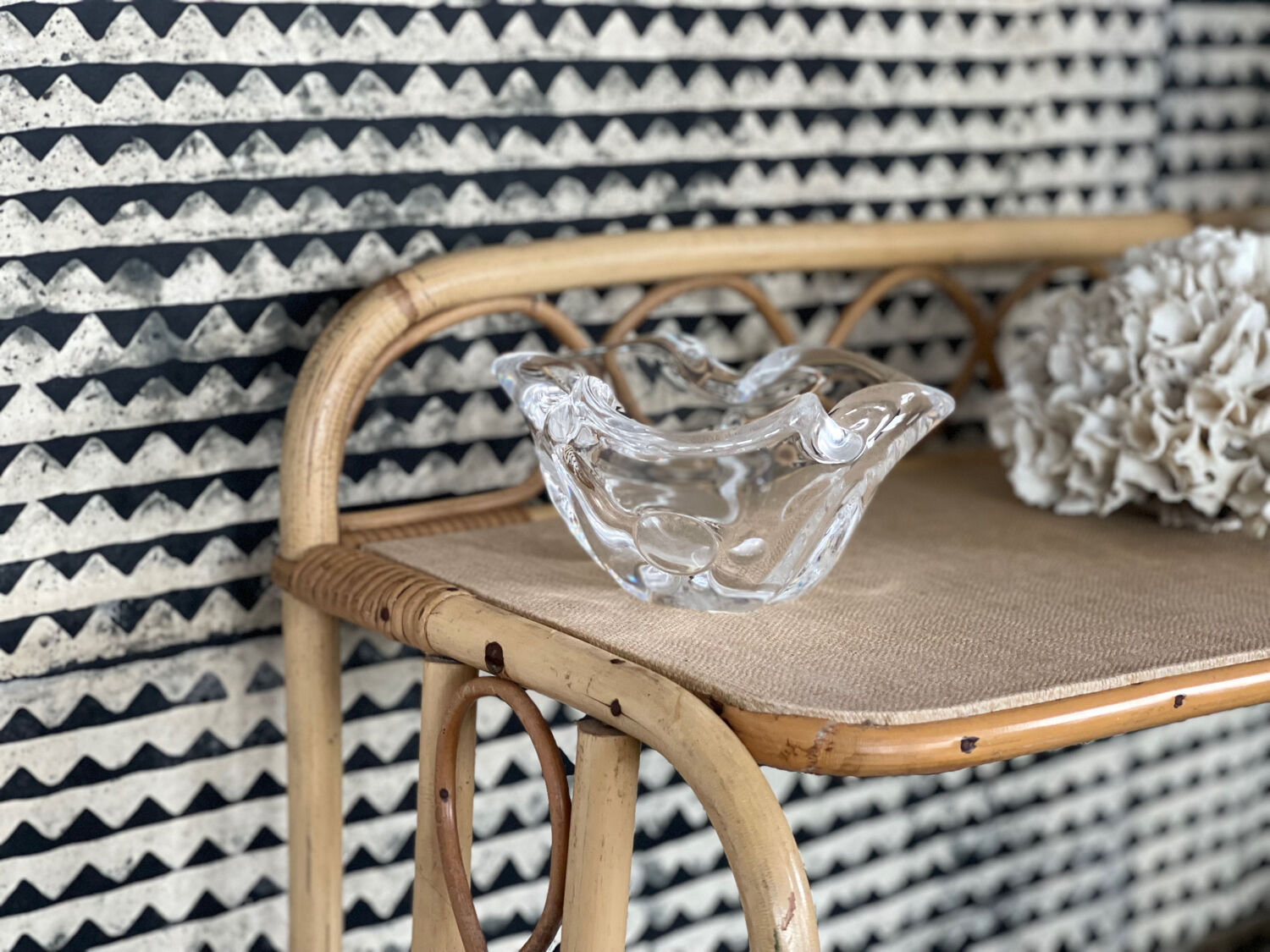 Empty crystal pocket of Sevres