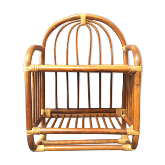 Wicker rattan shelf