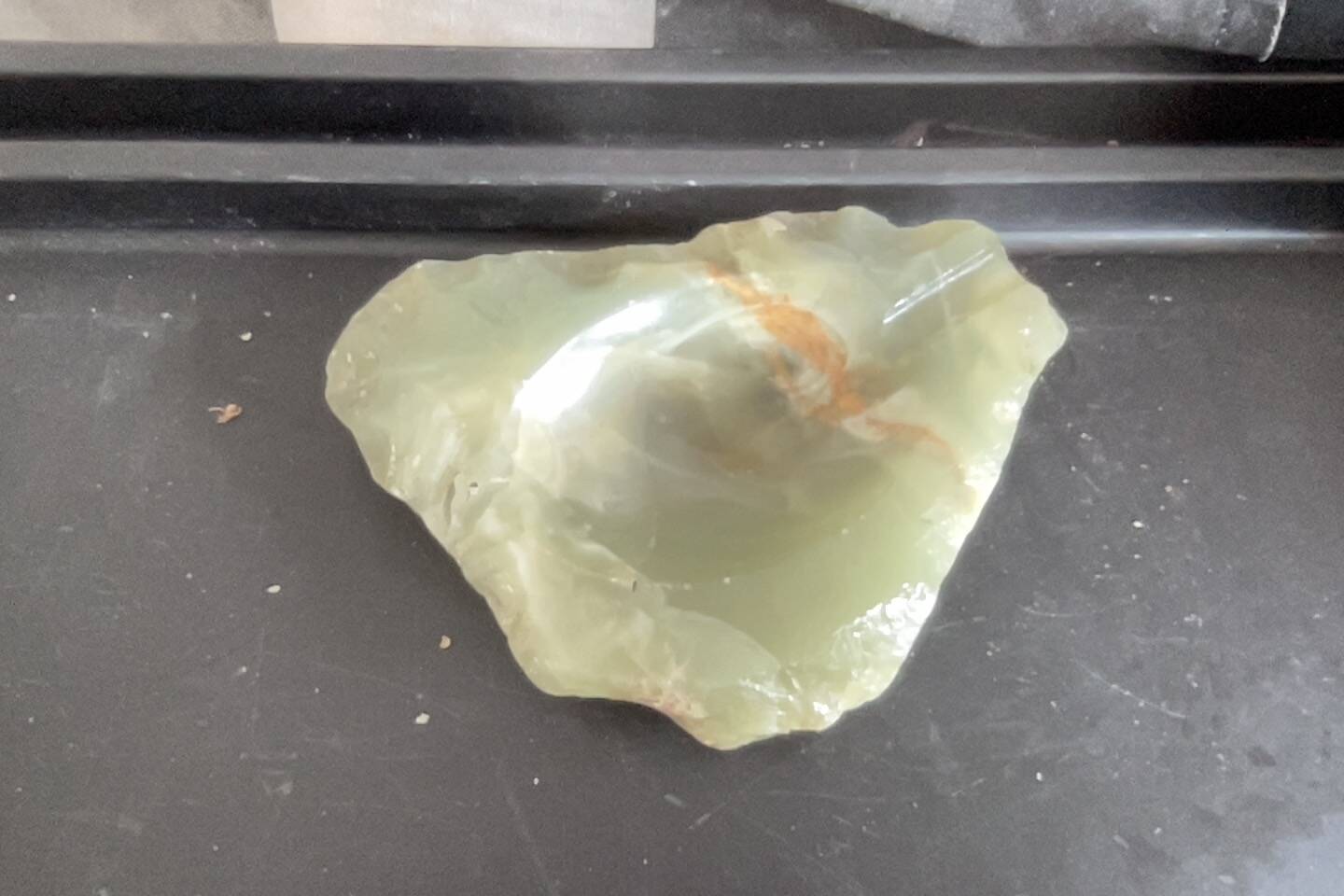 Cendrier onyx vert 15 cm