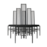 6 chairs vintage years 80