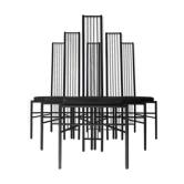 6 chairs vintage years 80