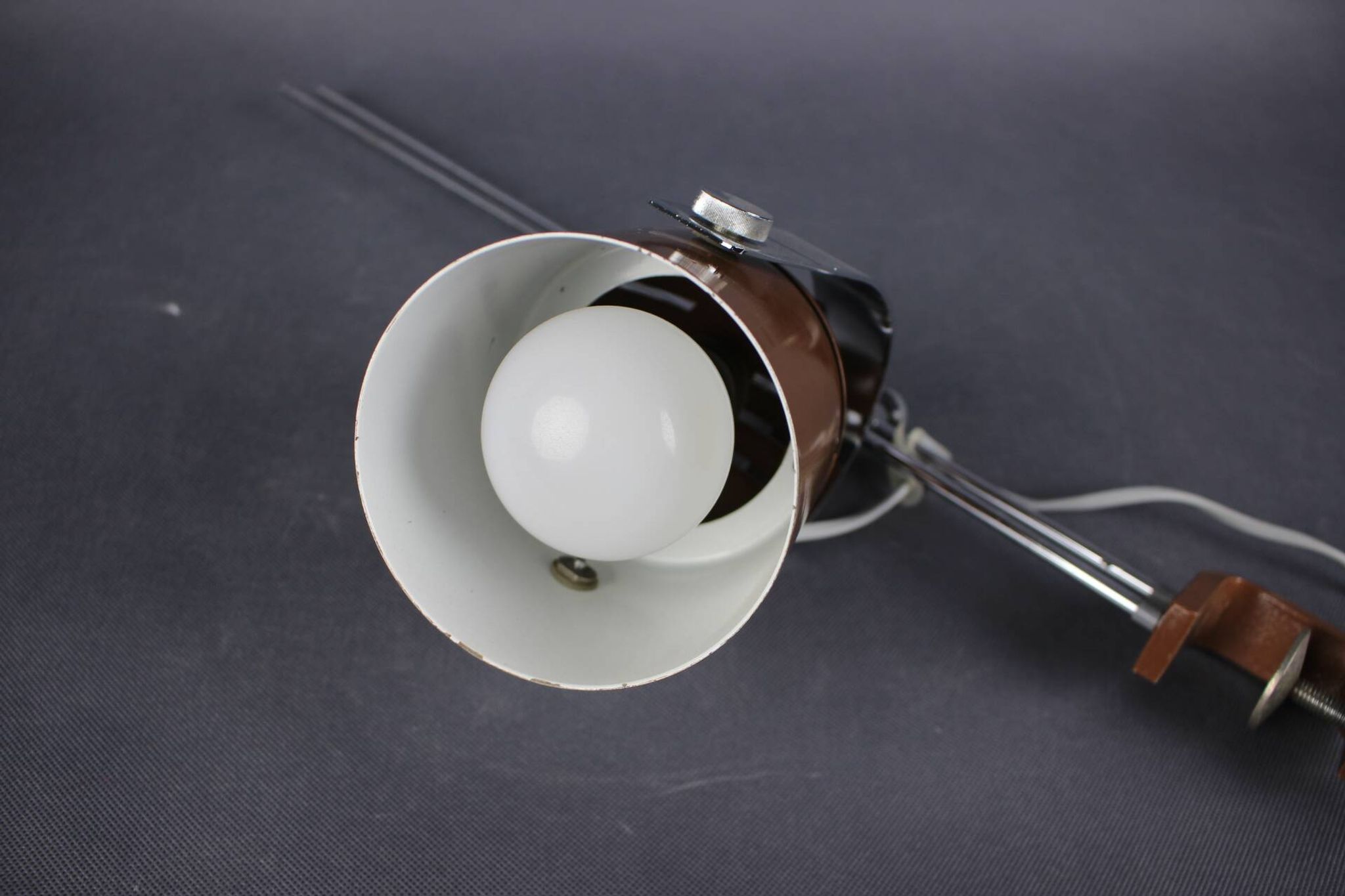 Mid-Century Adjustable Clamp Lamp by Stanislav Indra, Czechoslovakia, 1970s