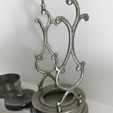 Ancienne cafetière à renversement en métal argenté