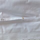 Linen pillowcase embroidered and monogrammed