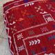 Handmade Berber Kilim pouf, floor cushion