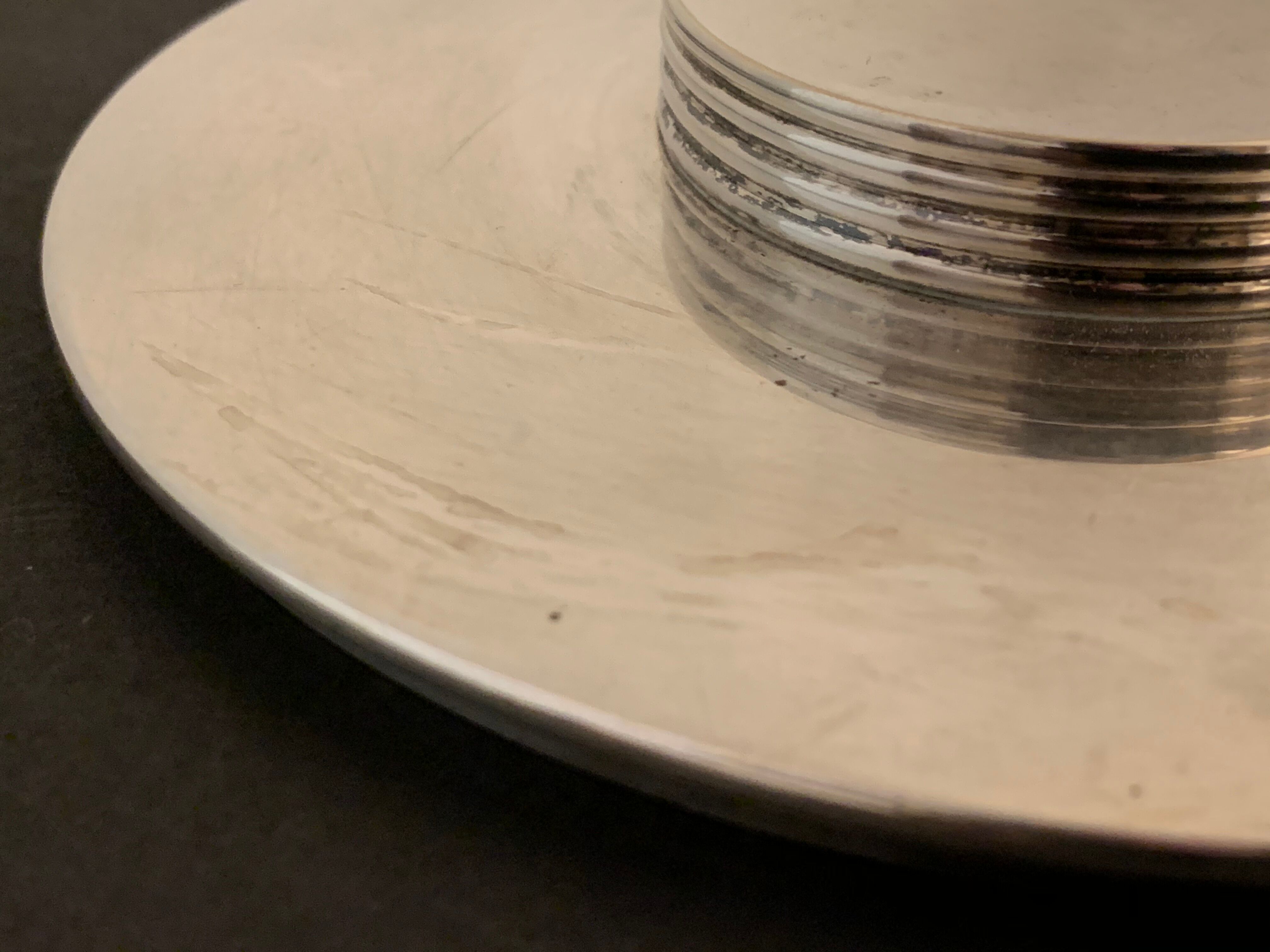 Christian Dior box with silver metal lid